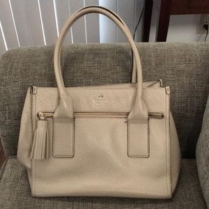 KATE SPADE Cream Leather Handbag